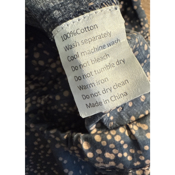 ELK THE LABEL SMALL Pants Blue Gold Dot print lounge comfort RRP 199 - Picture 8 of 9